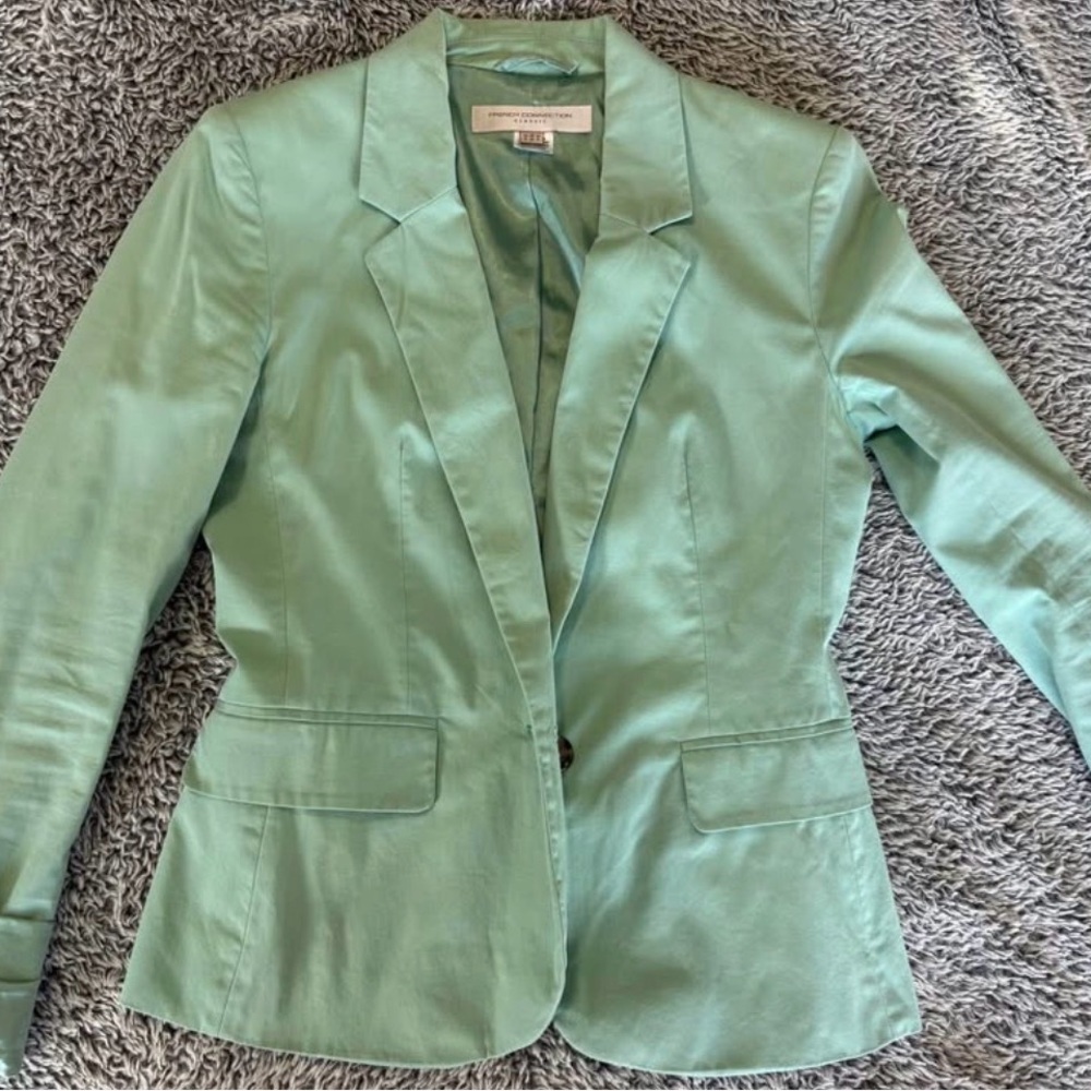 French Connection Mint Green Women's Blazer
